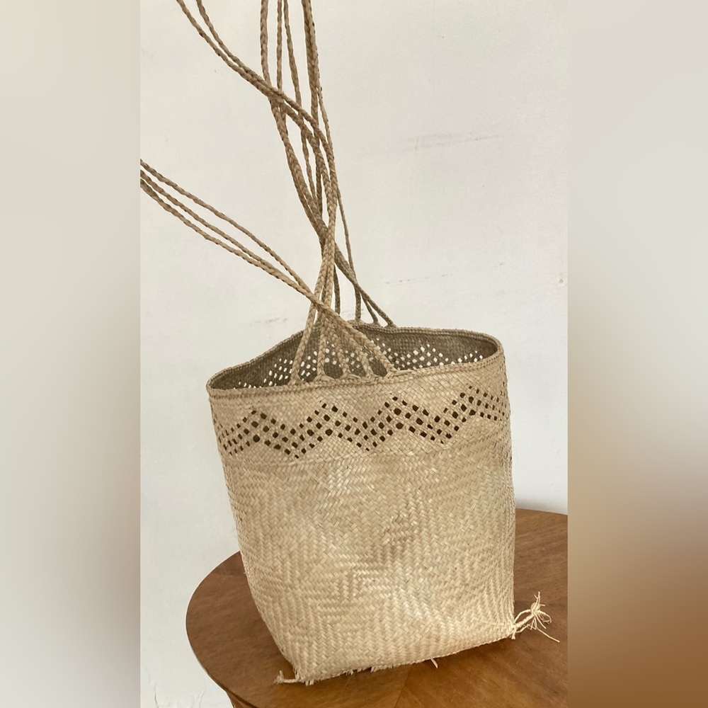 Carrying basket (Pentecost Island style) Handwoven from Vanuatu NEW - Picture 4 of 10